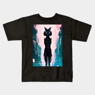 Cybercat 2077 Kids T-Shirt